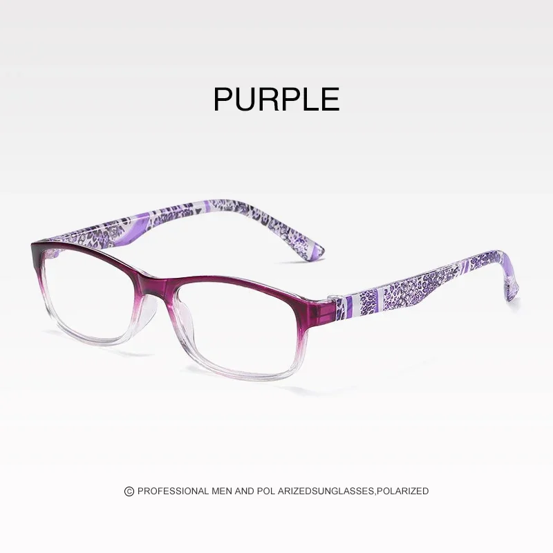 New Women Reading Glasses Vintage Printing Eyeglasses Frame Optical Computer Presbyopia Eyewear +1.0 +1.5 +2.0 +2.5