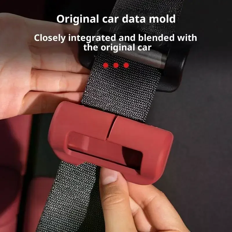 

1/2 Pcs Anti-Scratch Silicone Safety Belt Buckle Guard Auto Interior Protector Scratch-Resistant Car Accessory