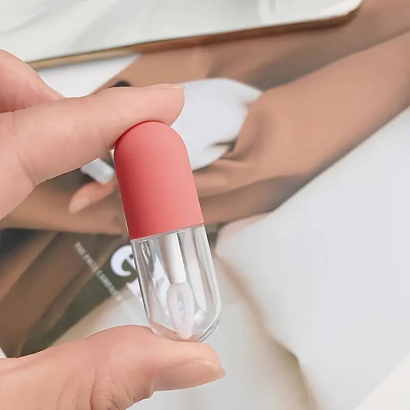 3/5Pcs Mini Empty Lip Gloss Tube Plastic Refillable Bottles Liquid Lipstick Container Lipgloss Sample Bottle Travel Accessories