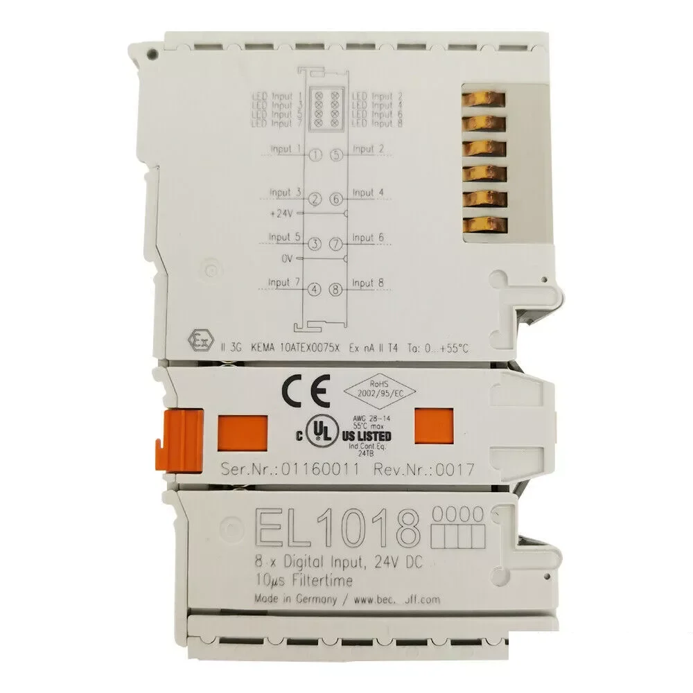 EL1018-0000 المدخلات الرقمية ذات 8 قنوات لـ BECKHOFF EL 1018-0000