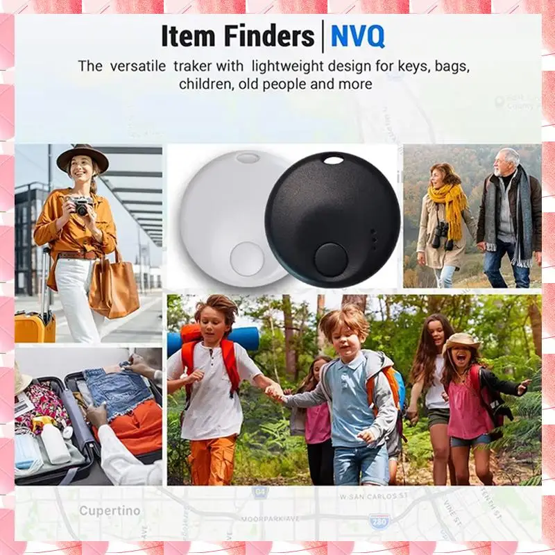 JAJA Mini Smart N Tag rastreador de equipaje inalámbrico funciona con Find My, localizador de artículos para llaves, equipaje, mochila