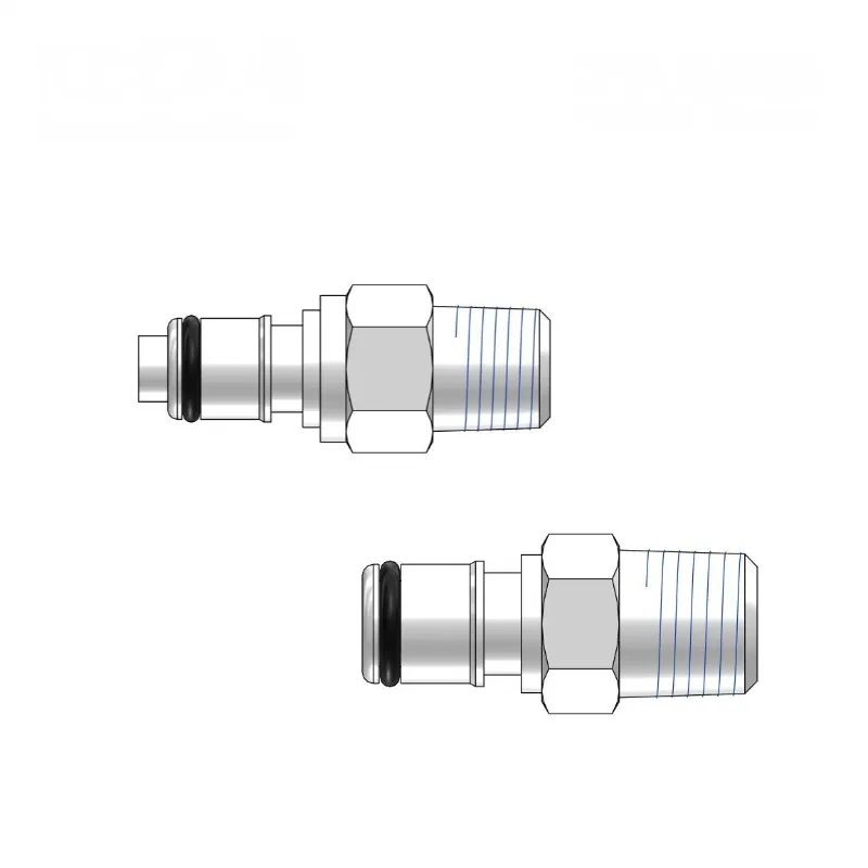 RP-APC Series Male External Thread Quick Disconnect Connector Water Cooling Fitting For Medical Beauty Equipment