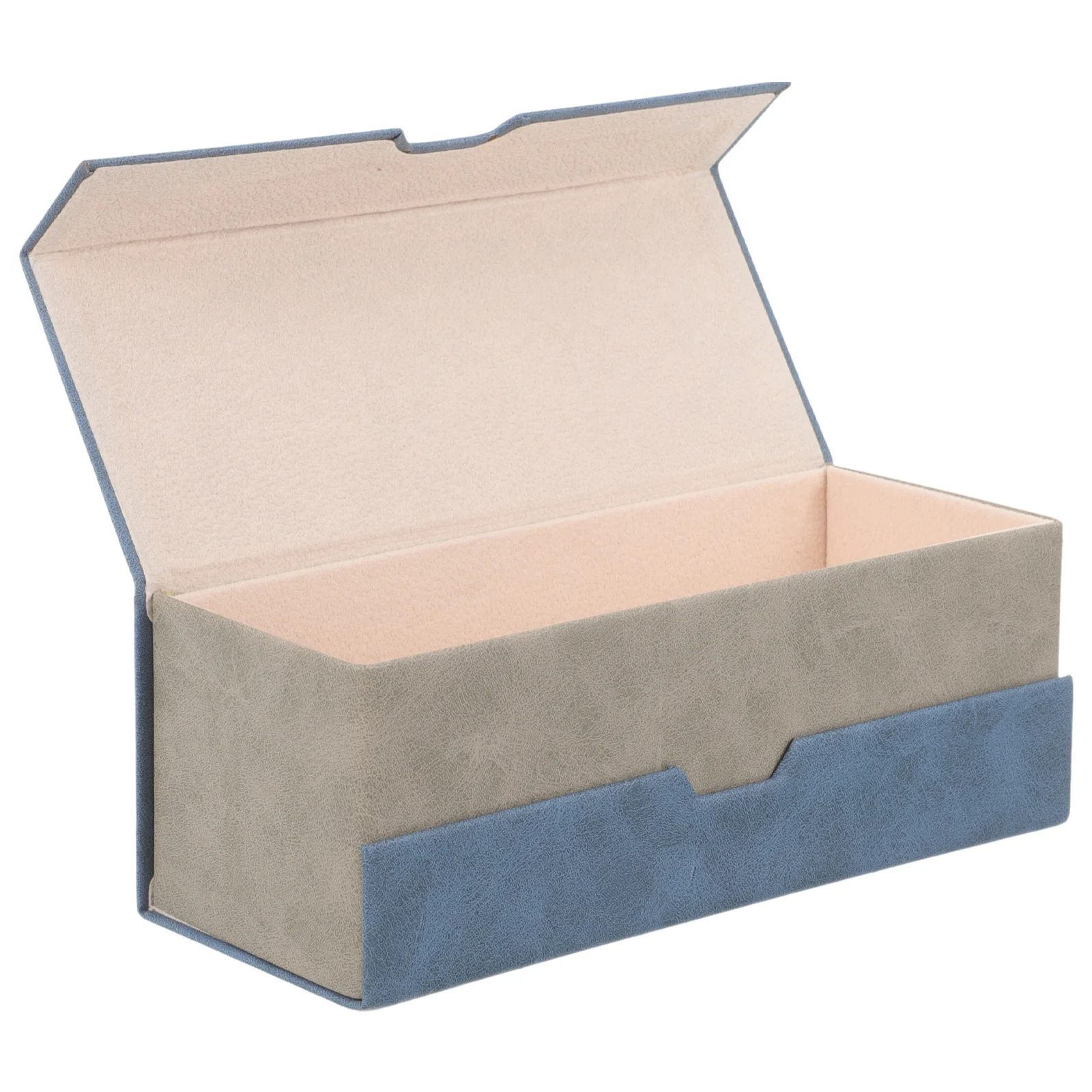 

Glasses Case Double Compartment 2 in 1 Shockproof Hard Shell Eyewear Holder Premium PU Travel Sunglass Case for Men