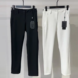 2025 Golf Pants for Women Spring Autumn High-Waist Slim Long Pants So Elastic High-end Trousers Ladies Zipper Pocket Sportswear