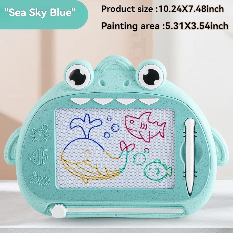 Cartoon Kidsren's kleurrijke magnetische tekentafel, opnieuw uitwisbare graffiti schrijfbord, educatief speelgoed voor kleuterschool vroeg onderwijs