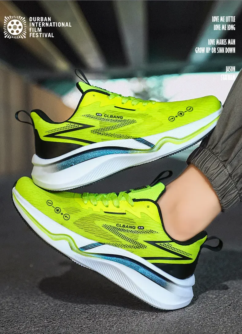 Fashion Couple Sneakers Breathable Running Shoes Marathon Racing Shock-absorbing Sports Tennis Shoes Unisex Gym Training Shoes