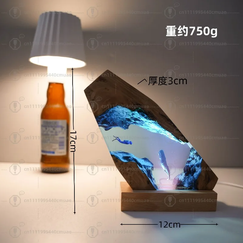 Diver Ocean Wind Deep Sea Exploration Bedroom Decoration Birthday Gift Bedside Atmosphere Night Light Tabletop Ornament