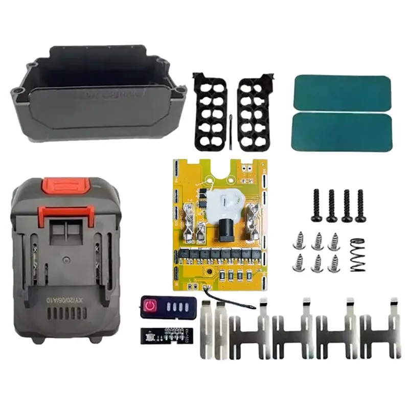 [NEW A09R!】 High-Current Triple-Protection Board For Power Tools 10Core 18650 Battery Storage Box Case With 8MOS 4Alloy 1
