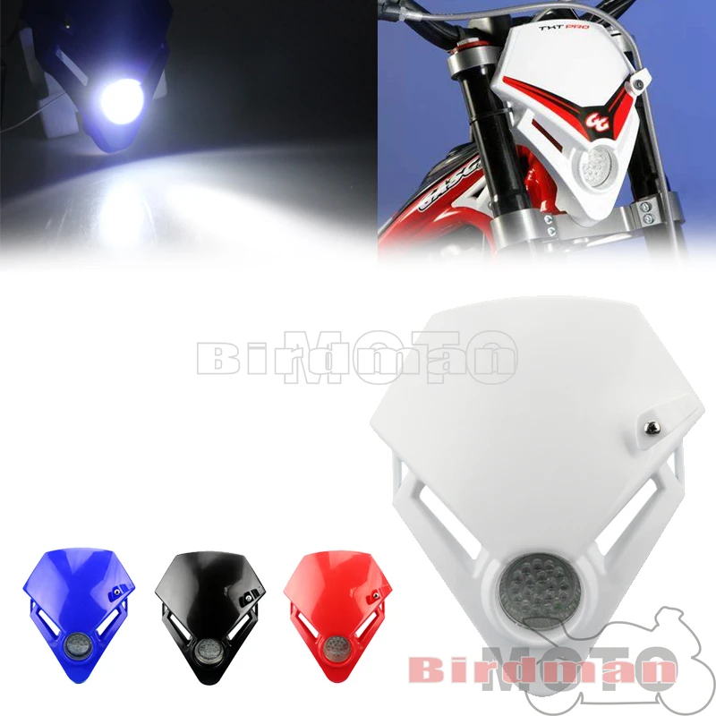 LED Motorcycle Trial Enduro Motocross Headlight Headlamp For Gas Gas TXT 250 Pro 125 300 EC300 TXT280 Racing EC200 Six-Day