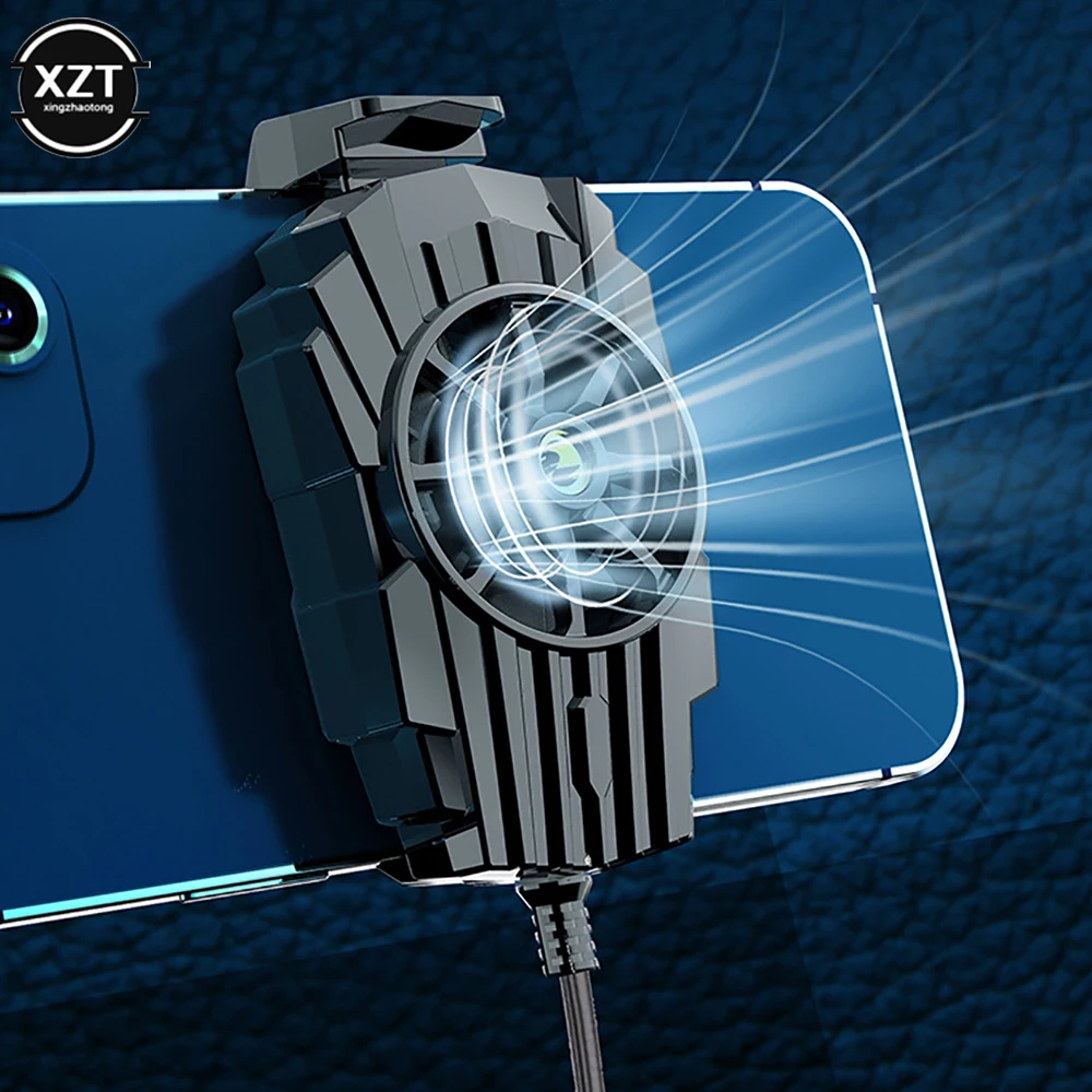 Mobile Phone Cooler Cooling Fan G6 Air-Cooled Game Mobile Phone Radiator Portable Peripheral Cooling Device Back Clip