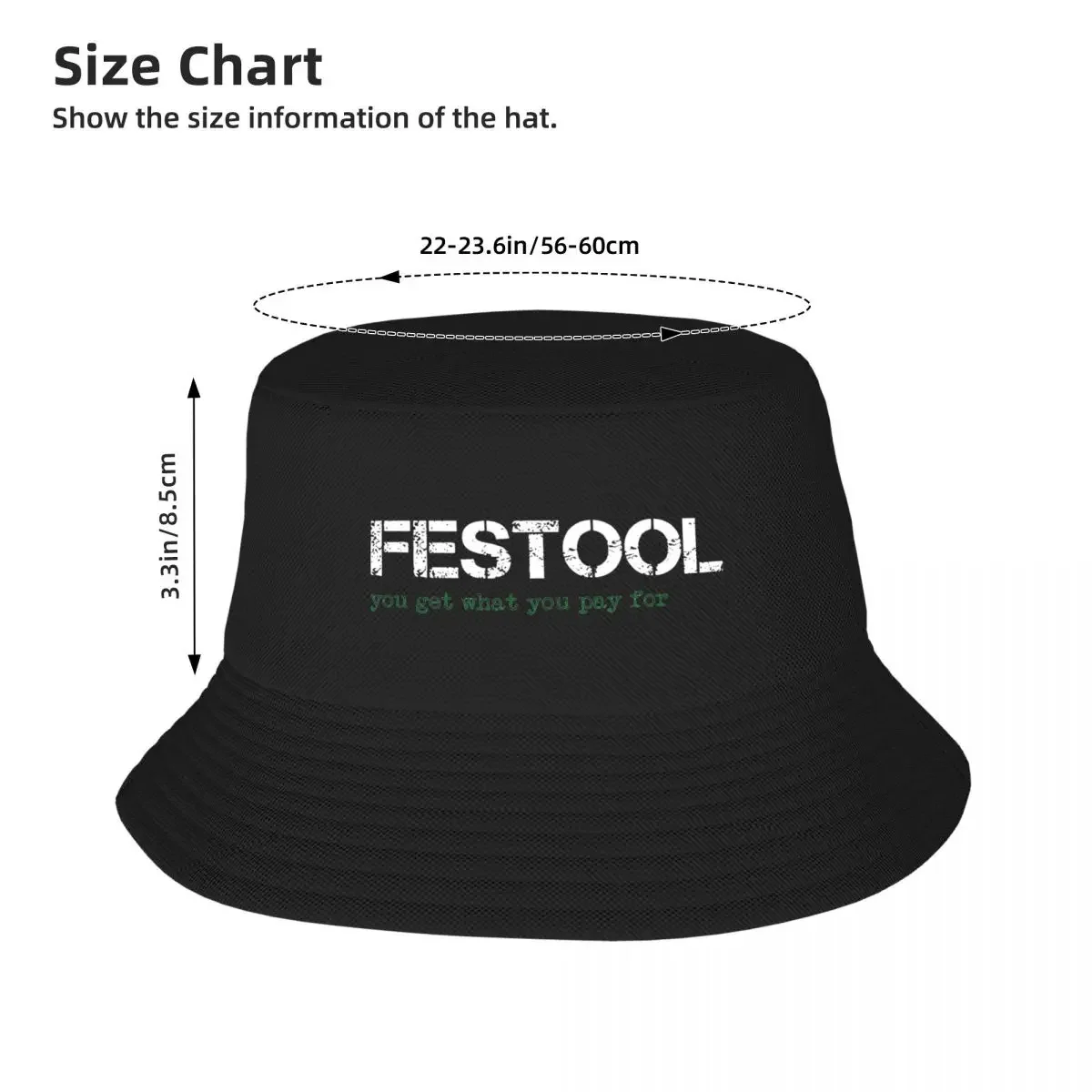 Festool You Get What You Pay For Bob Hat for Women Beach Sun Hat Style Foldable for Outdoor Sports Fisherman Hat Bob