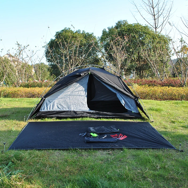 Imagem -03 - Nylon Ultraleve Mochila Tenda Alumínio Pólos Leve Barraca de Acampamento com Pegada Temporada Pessoa Equipamento de Camping