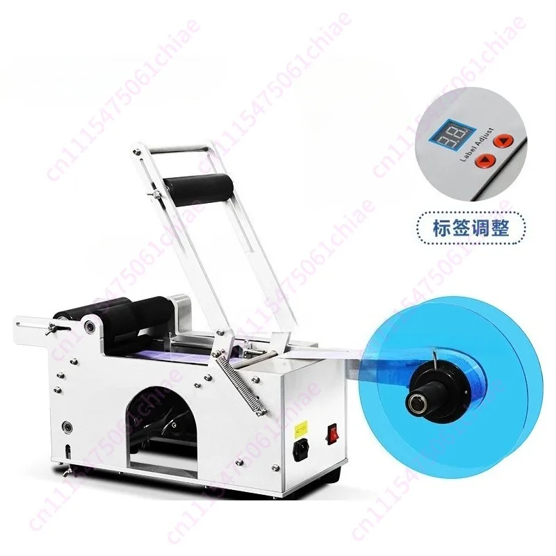 Small Semi-automatic Round Bottle Self-adhesive Labeling Machine Tea Can