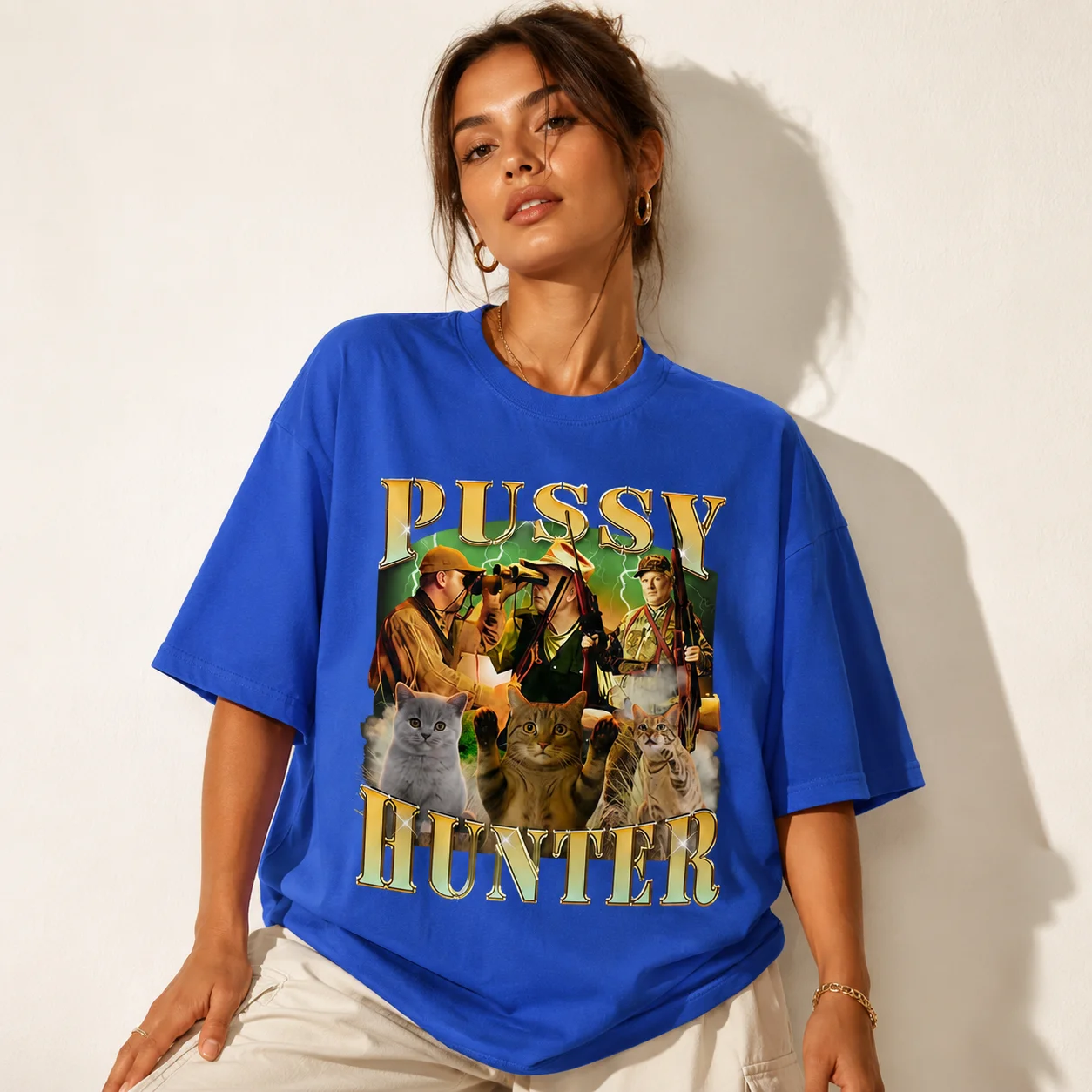 Fun Cat Pattern Short Sleeved - огляд і ціна Fashion Street Cat
