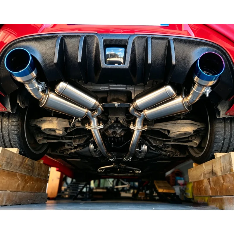 For Infiniti Q50 Cat Back Exhaust System3.0T 2017-2024, High Performance Mid Rear Exhaust Racing Performance Stainless Steel