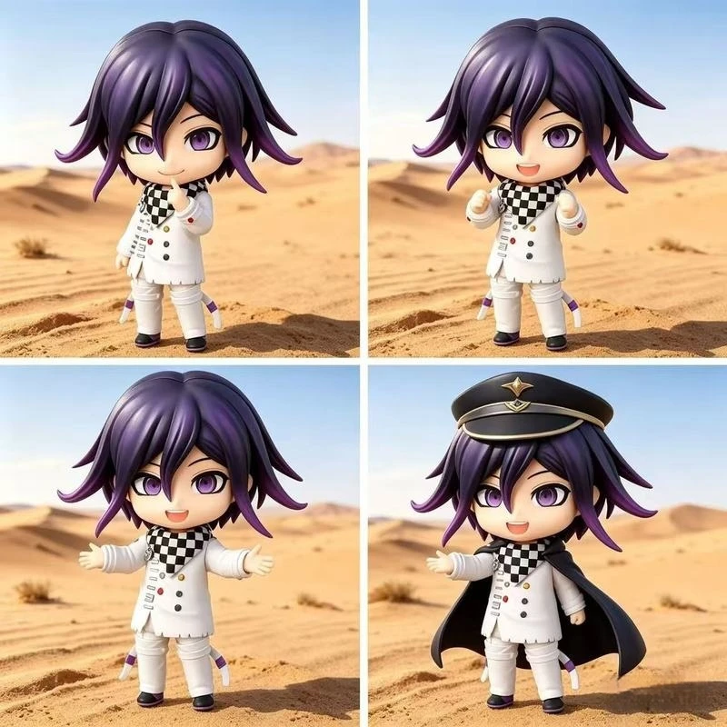 

10CM Danganronpa Kokichi Oma Nendoroid 2802 Cute PVC Articulated Action Figure Collectible Toys Desktop Ornament Anime Fans Gift
