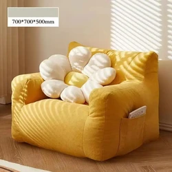 Ins Kid Lazy Sofa Mini Bean Bag Cotton Linen Casual Single Seat Cartoon Children's Balcony Sofa Reading Tatami Kids Furniture