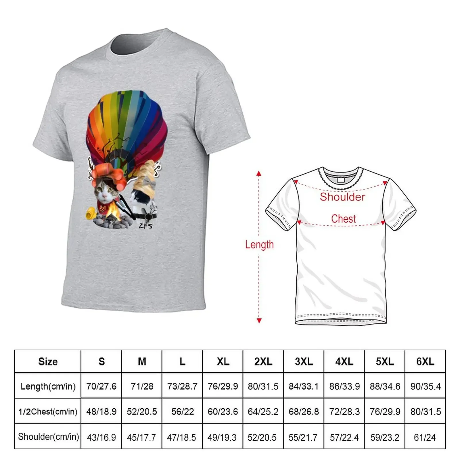 Cutout shape campfire balloon flight T-Shirt aesthetic clothes cute clothes Blouse men clothings