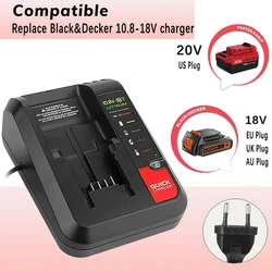 For black decker charger Li-ion Battery Charger Porter Cable 10.8V 14.4V 18V 20V PCC690L L2AFC FMC690L FMC688L 686L B&D