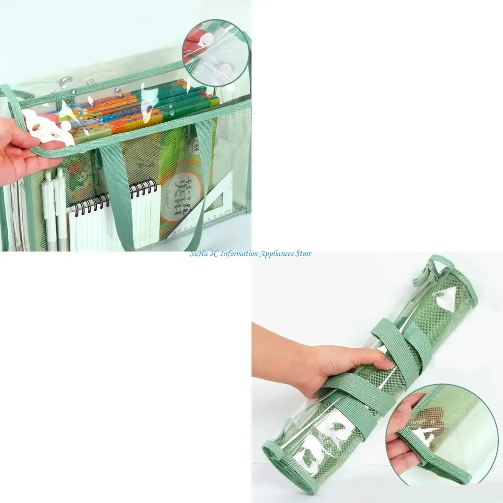 

Прозрачный ПВХ -файл с сумкой с двойной многослойной организатором документов.