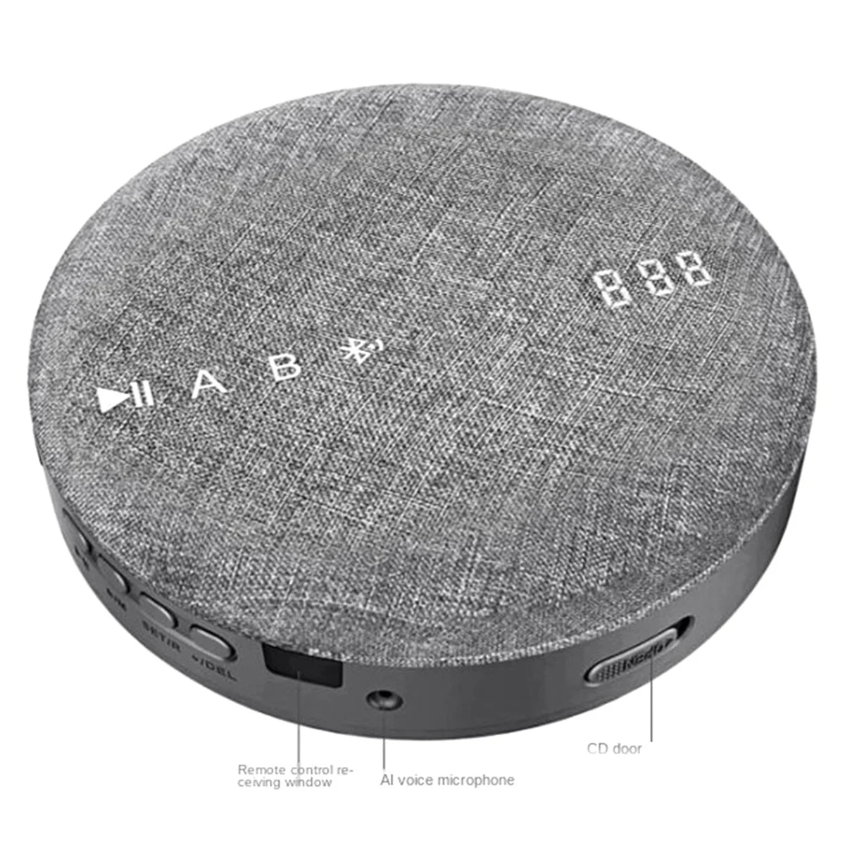ABNP Multifunctional CD Player DVD/VCD Video Wireless Bluetooth USB Reading Player Built-in Speaker Rechargeable Audio Player