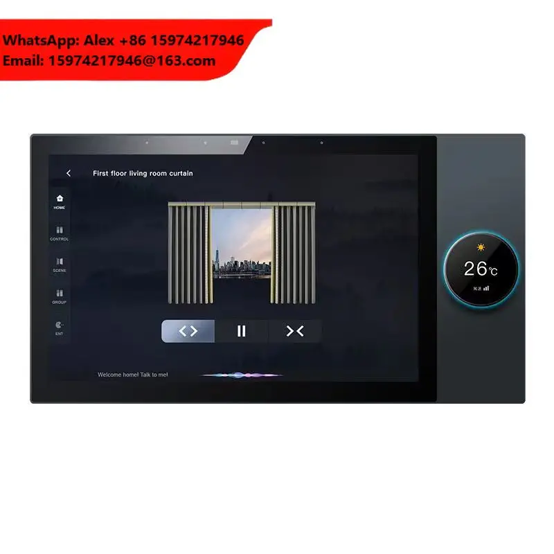 Tuya Smart Home Control Panel Seamless Integration Of Knx And Zigbee 3.0 Wifi Gateway 10 Inch Control Screen For Home Automation