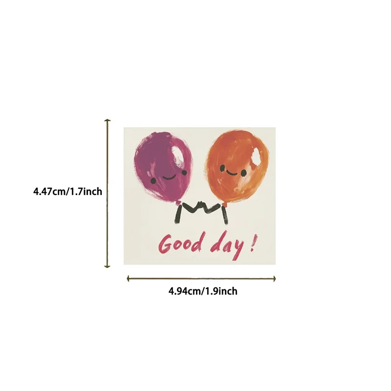 10/30/50PCS Cute Drawing PVC Sticky Sticker Aesthetic DIY Decoration Scrapbooking School Stationery Supplies
