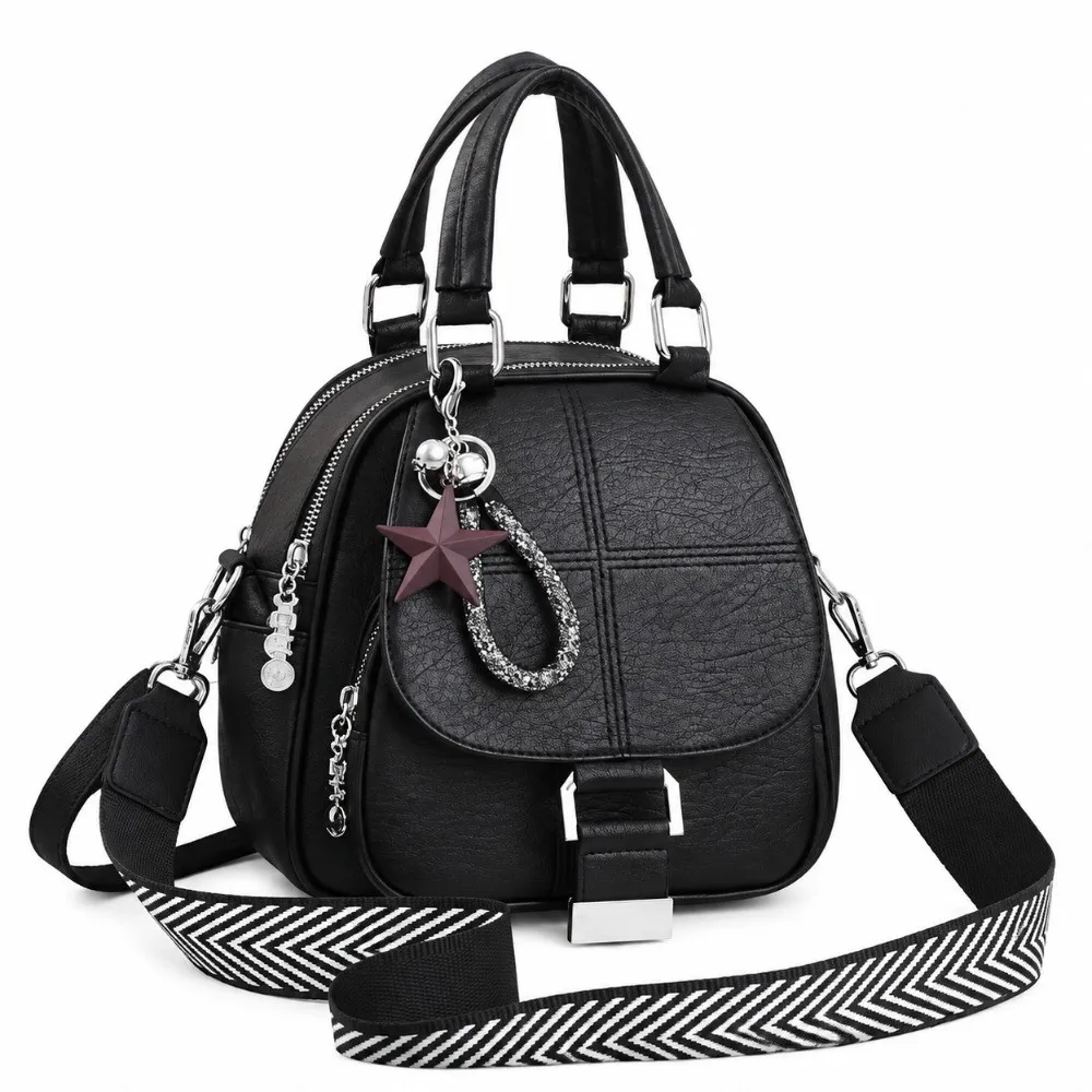 PU Leather Convertible Backpack Purse Wide Strap Quilted Crossbody Shoulder Bag Soft Multi-Carry Top-Handle Handbag For Women