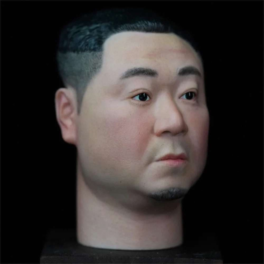 Hot Sale 1/6th Hand Painted Asia Male Comedian Fan Wei The Best Actor Vivid Head Sculpture Model For 12inch Body Doll Collect