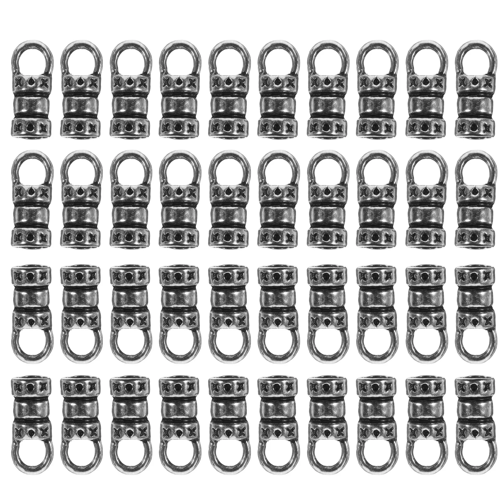 100개 빈티지 합금 DIY 팔찌 연결 클라스프 내구성 있는 보석 버클 목걸이 가방 열쇠고리 제작용 연결 클라스프