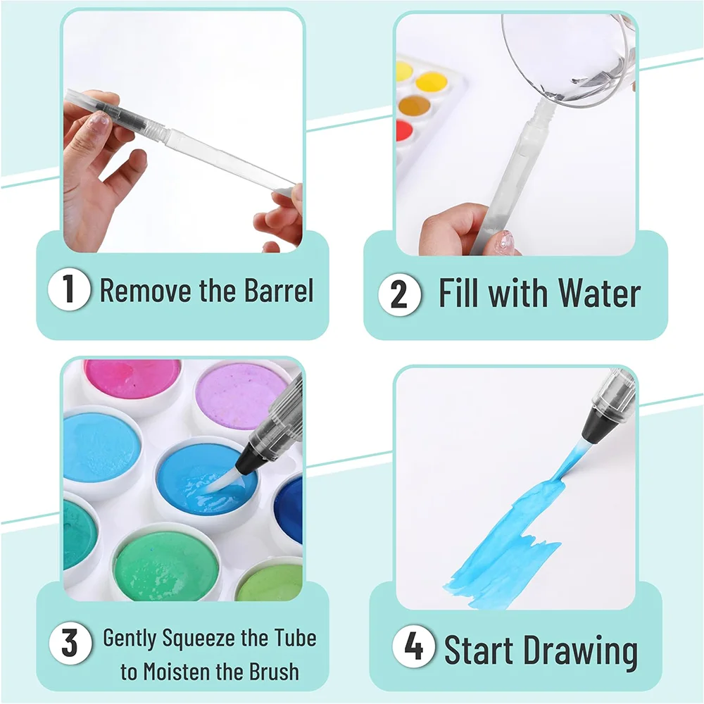 3/36 ชิ้นปากกาแปรงน้ำ, ปากกาแป - Gouache Paint Set บทวิจารณ์และราคา