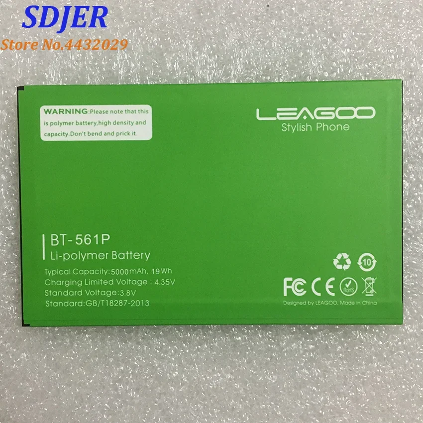 100% Original New For Leagoo Shark5000 BT-561P 5000mAh Mobile Phone High Quality Battery Smartphone Shark 5000 BT561P