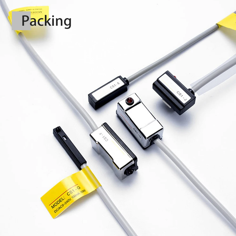 Cloweit Air Pneumatic Cylinder CS1-J Magnetic Reed Switch Sensor CS1-G CS1-M CS1-U -F D-A93 D-Z73 D-A73 D-C73 Switch Solenoid