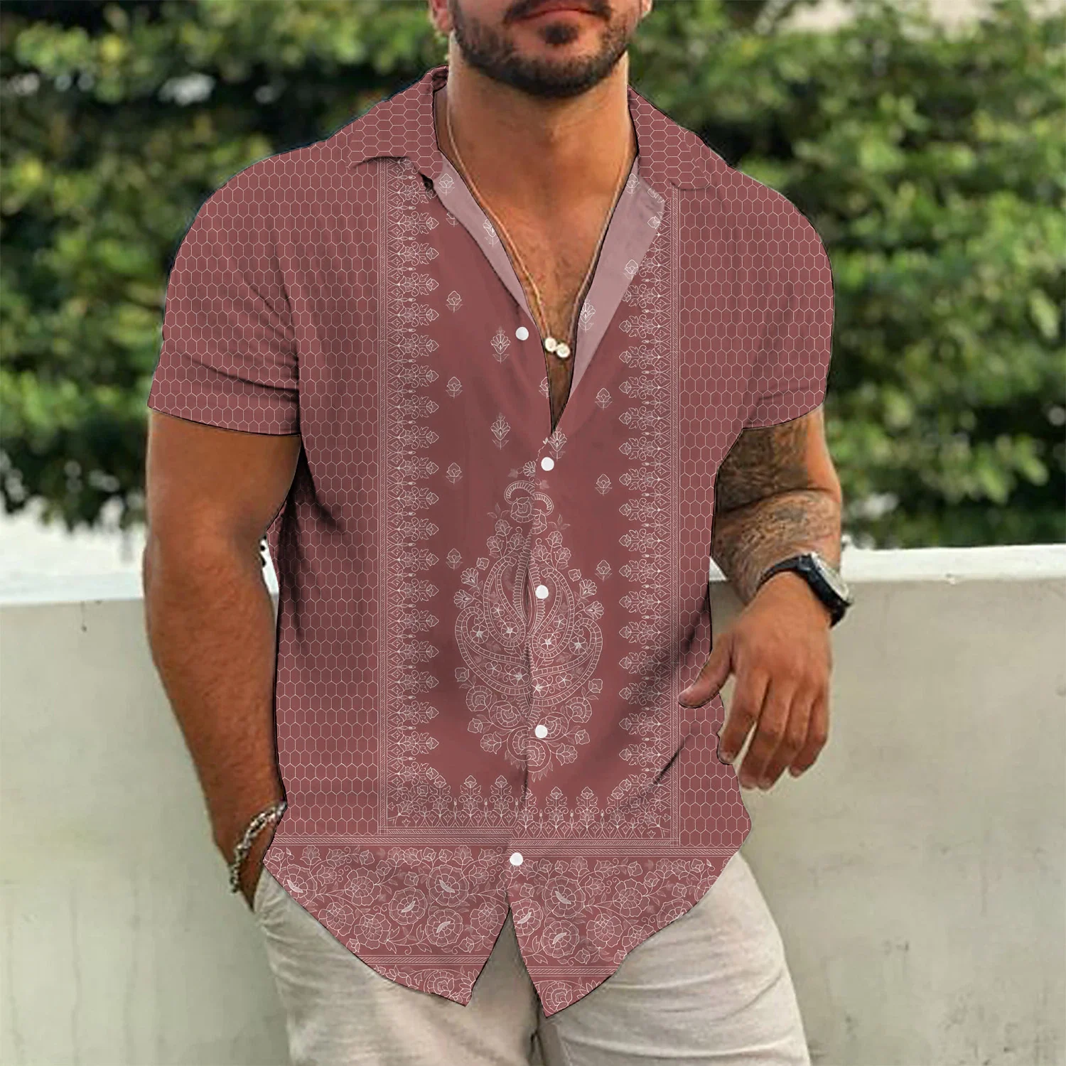 Casual Floral Beach Men\'s Shirt Summer Short Sleeve Hawaiian Shirts For Man Plus Size Quick Dry Tee Shirt Men Clothes Camis