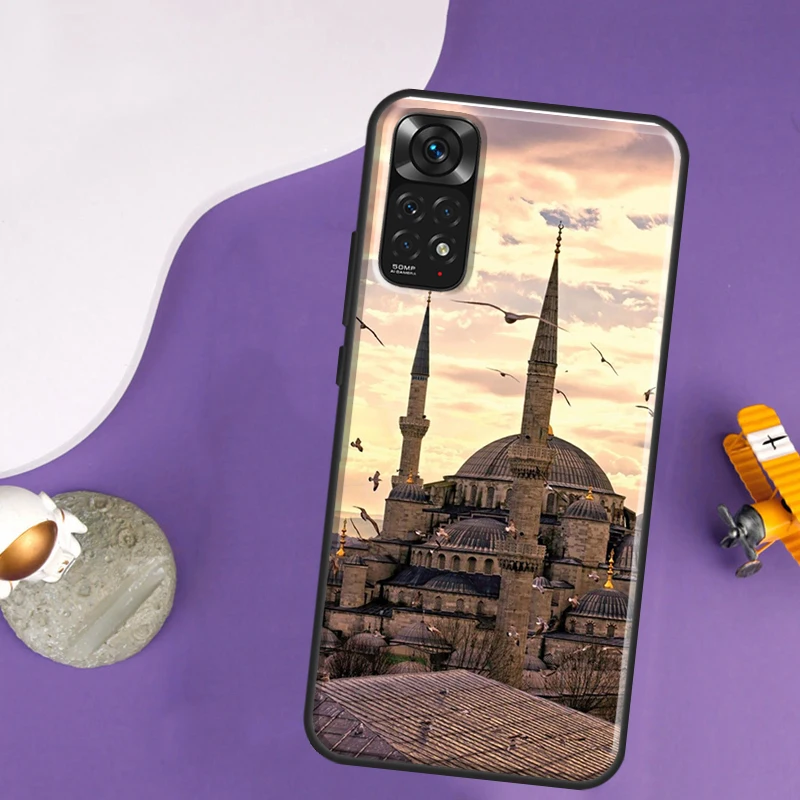 Arabic Muslim Mosque Building Case For Xiaomi Redmi Note 12 11 10 8 9 Pro 9S 10S 11S 12S Redmi 12C 10C 9C 10A Back Cover