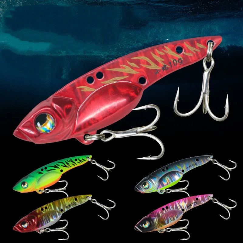 Fishing Lure VIB 7g 10g 14g 21g High Frequency Trembling Vibration Artificial Lures Culter Bass Jigs Lot 4 Pieces SALE