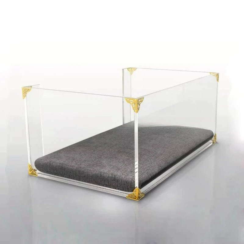 Environmentally friendly acrylic transparent indoor hygiene non-slip dog cage fashionable multi-functional dog house pet cat ken