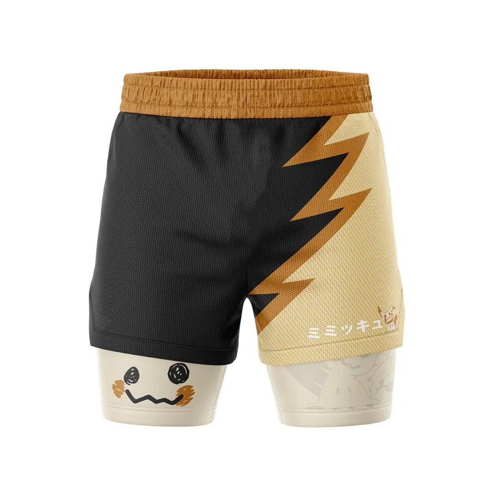 

Mens Summer Mimikyu Quick-dry Gym Beach Shorts Youth Kids Popular Oversized Breathable Sport Totodile Beach Shorts