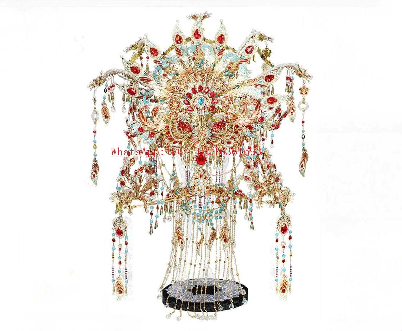 Chinese Style Handmade DIY Phoenix Crown Material Three-dimensional Metal Full Set of Material Package