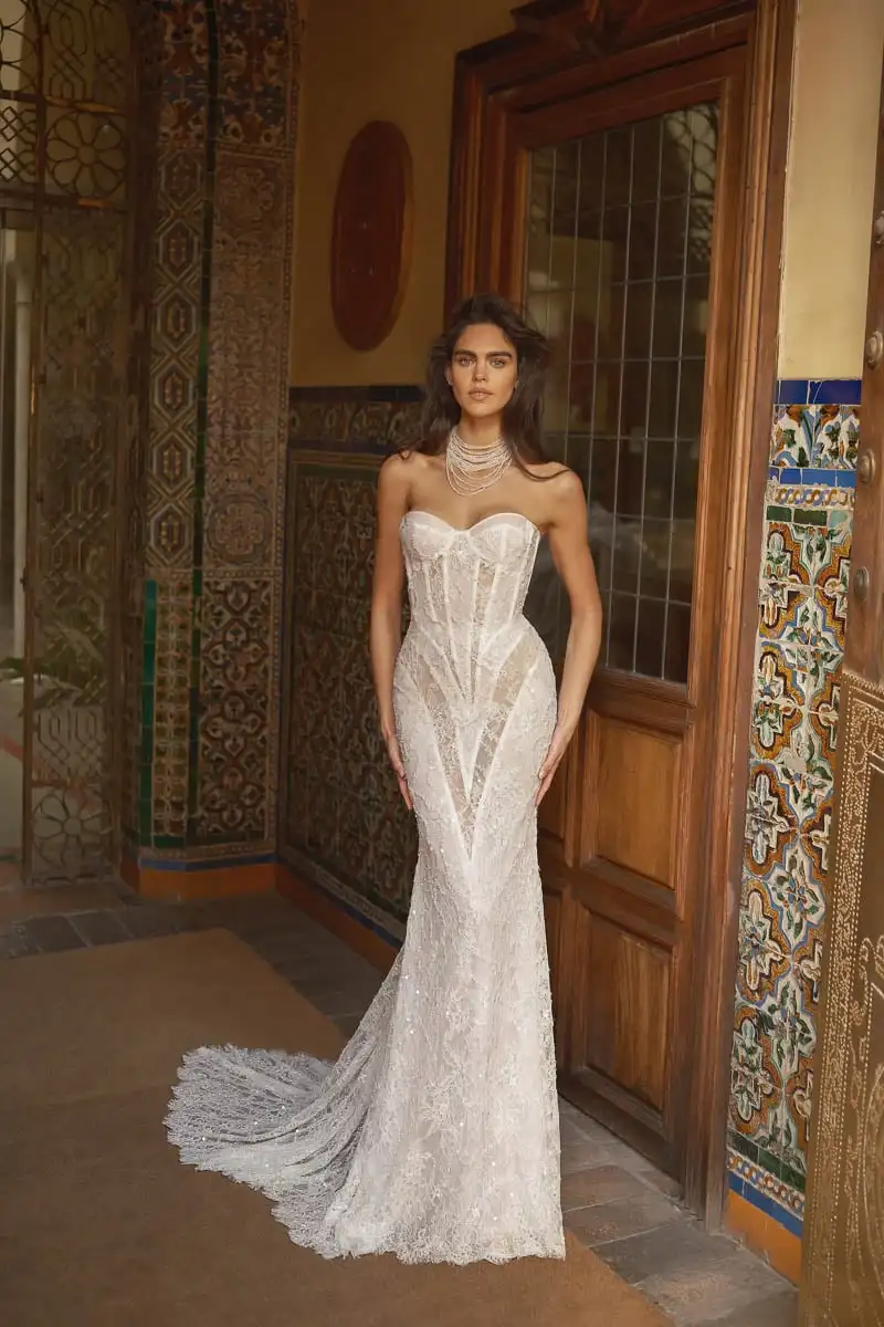 

Corset Wedding Dress Vestido De Novia Curvy Corte Sirena Lace Noiva Luxo Brillante Bespoke Abiti Da Sposa 2025 Vestidos Novias