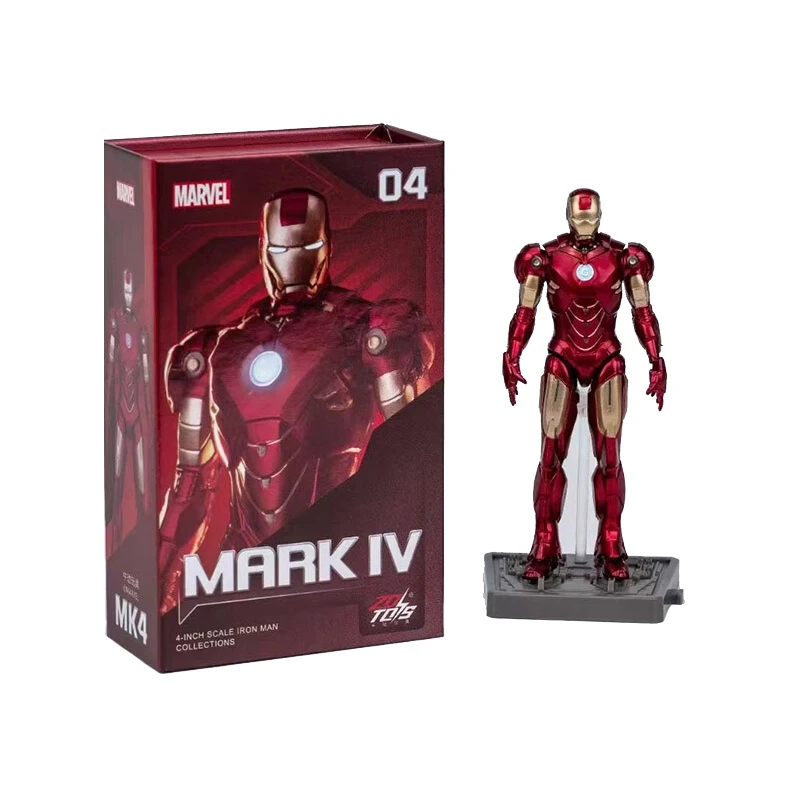 ZD Marvel Iron Man Figurine Small Size Model Toys MK1-MK7 Series Exquisite Figure Collection Decoration Child Christmas Gift Toy