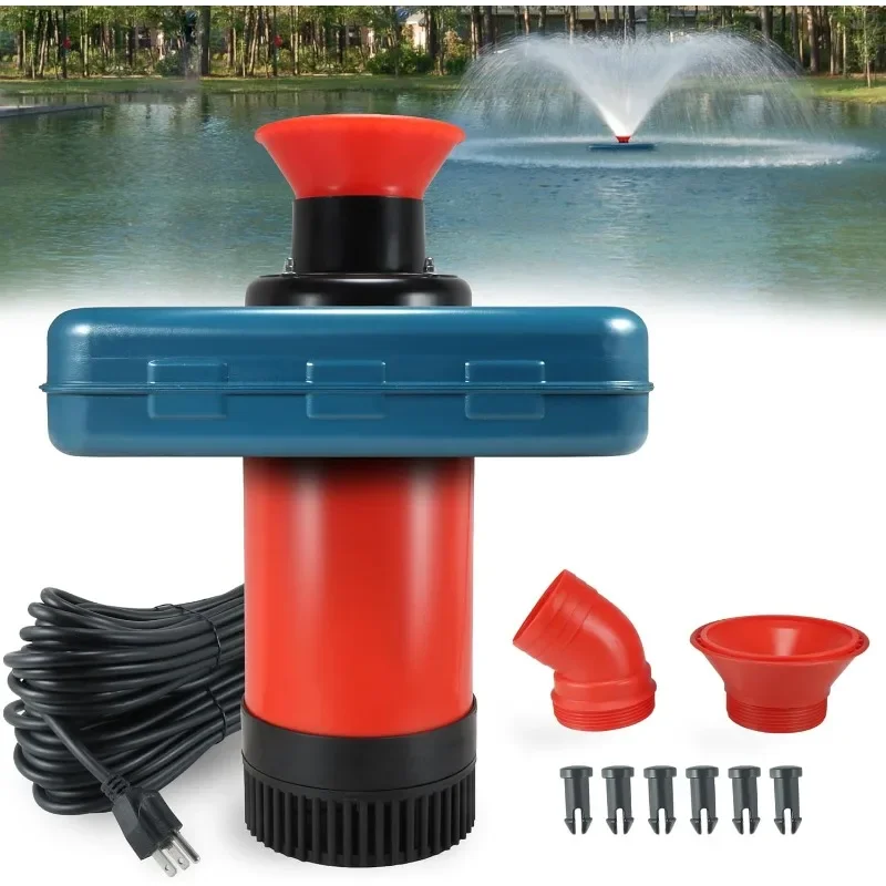 #Electric Floating Fountain Pond Aerator 220V 750W 1100W 1500W Stainless Steel Body For Fish Shrimp Crab Aquaculture Farming