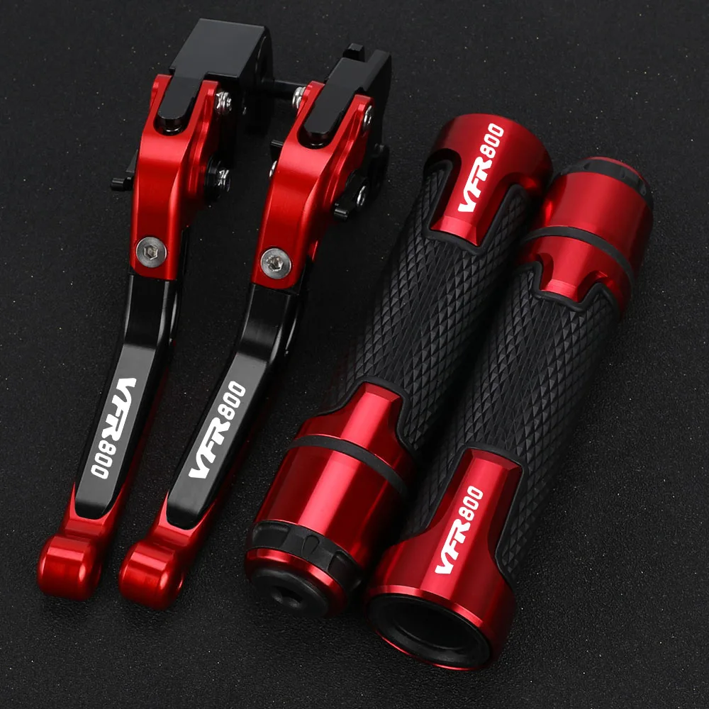 

Motorcycle Adjustable Brake Clutch Levers & Handle Handlebar grips For HONDA VFR800 VTEC VFR 800 2002-2004 2005 2006 2007 2008
