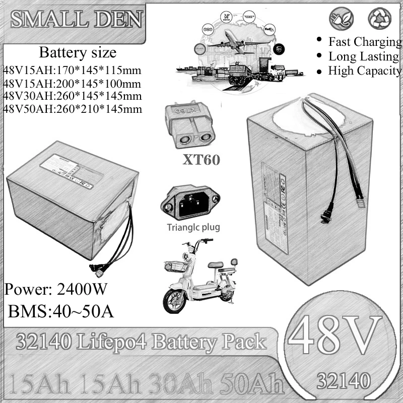 New 48V 15Ah 30Ah 5…