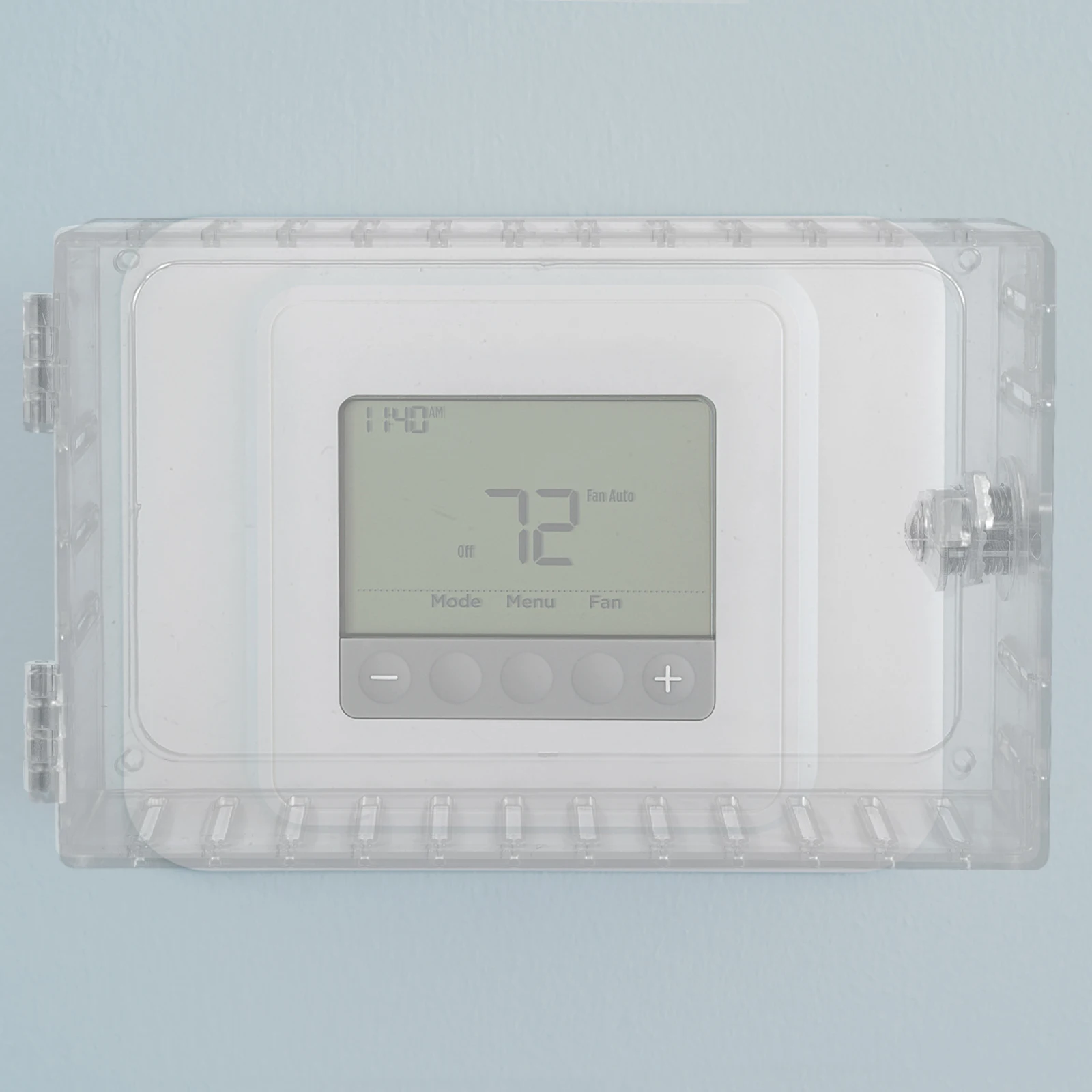 

Thermostat Lock Box Universal Guard Key Lock Wall Mount Durable Acrylic Large Panel Protects In-