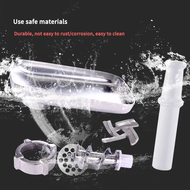 220V/300W Electric Meat Grinder Stainless Steel Food Processor Cutting Kitchen Utensils Vegetable and Fruit Home Grinder