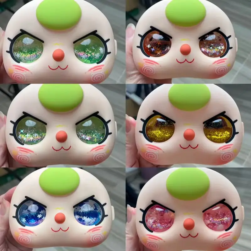 Suitable For 400% Baby Three And Crystal Eye Face Shell Expression Handmade  Baby Three Vinylfaces Substitute Accessory In Stock