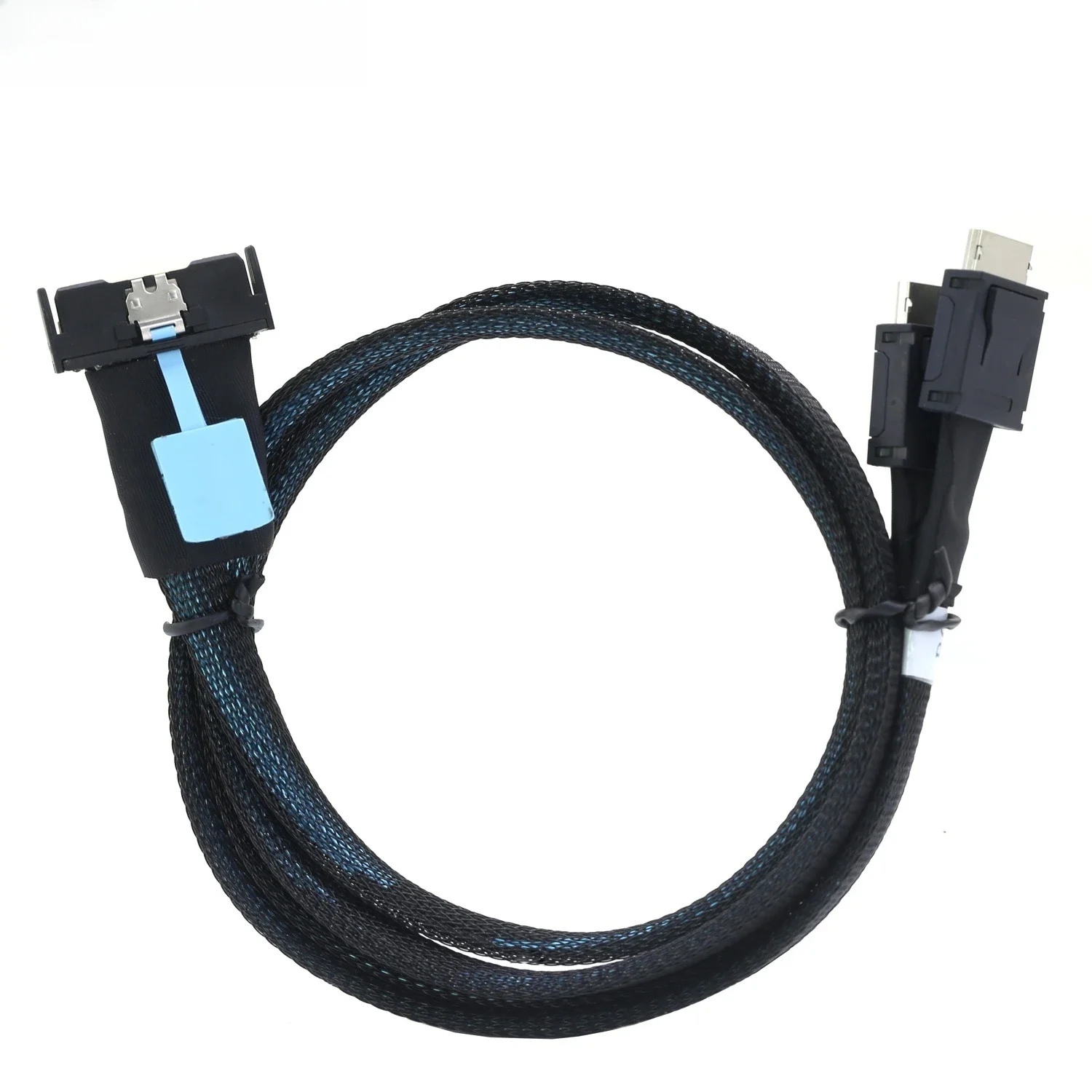 PCI Express Gen5 MCIO 8X 8I 74P to Dual Oculink 2 x SFF-8611 4I Adapter Cable for Servers High Speed Data Transfer Cable 0.5M 1M