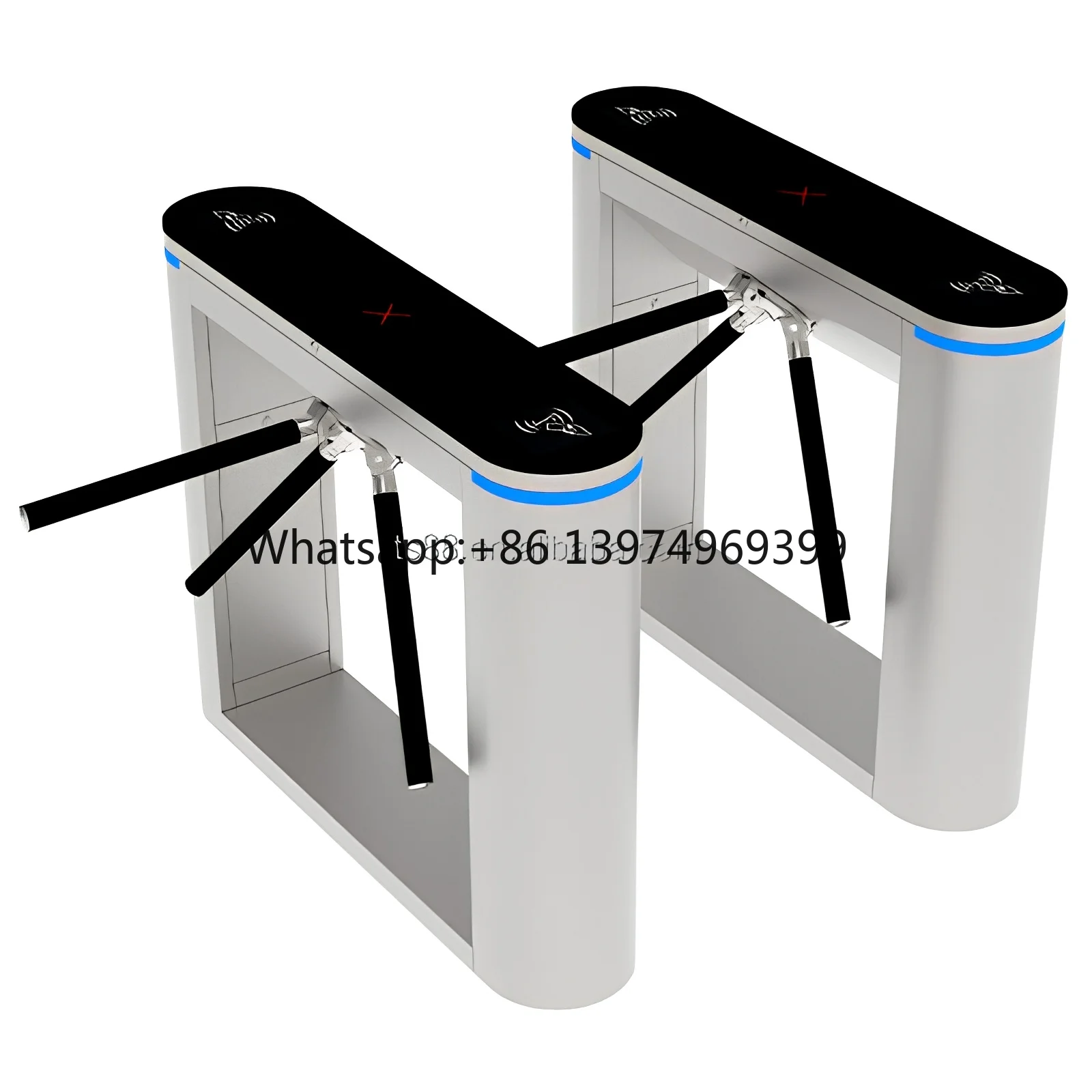 High Security Automatic Swing Barrier Stainless Steel Anti-rust Tripod Turnstile Scenic Spot E-ticket System Tripod Gate