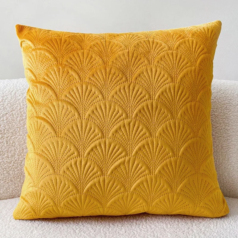 Minimally Colored European Retro Cushions Living Room Lines Three-Dimensional Sense Bedroom Chenille Pillows Pillowcases